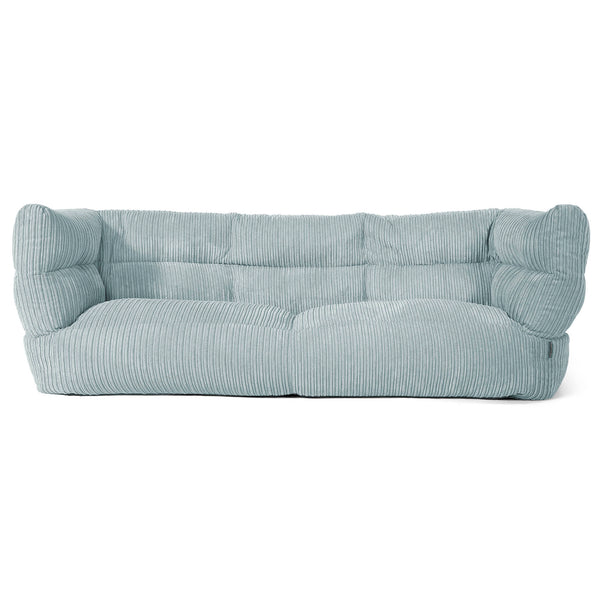 Louis 3-sits Saccosäcksoffa - Klassisk Manchestertyg Mintgrön 01