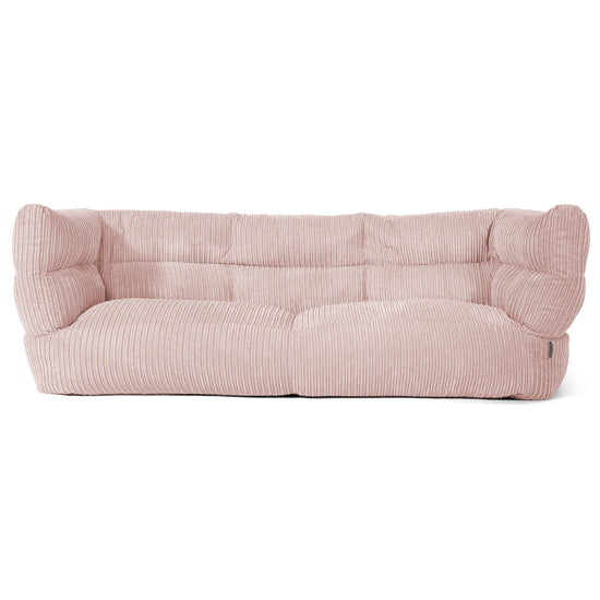 Louis 3-sits Saccosäcksoffa - Klassisk Manchestertyg Rosa 01