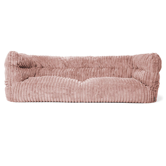 Louis 3-sits Saccosäcksoffa - Ultraplyschmanchestertyg Gammelrosa 01