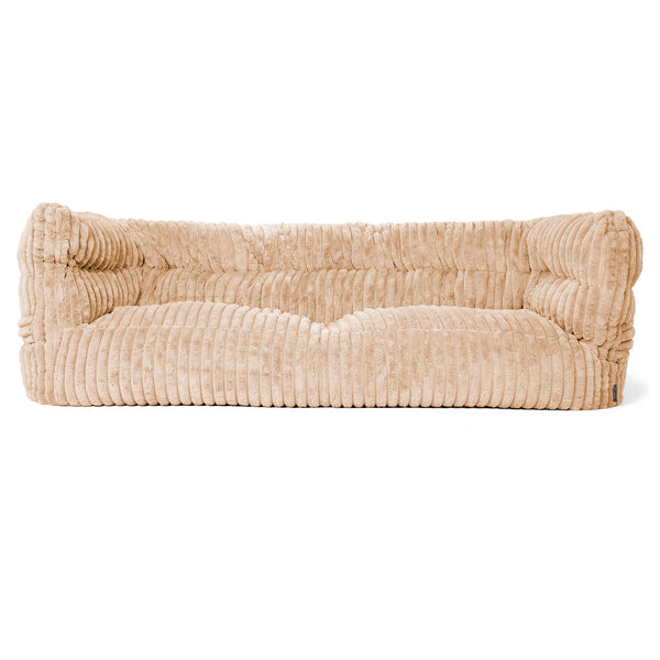 Louis 3-sits Saccosäcksoffa - Ultraplyschmanchestertyg Persika 01