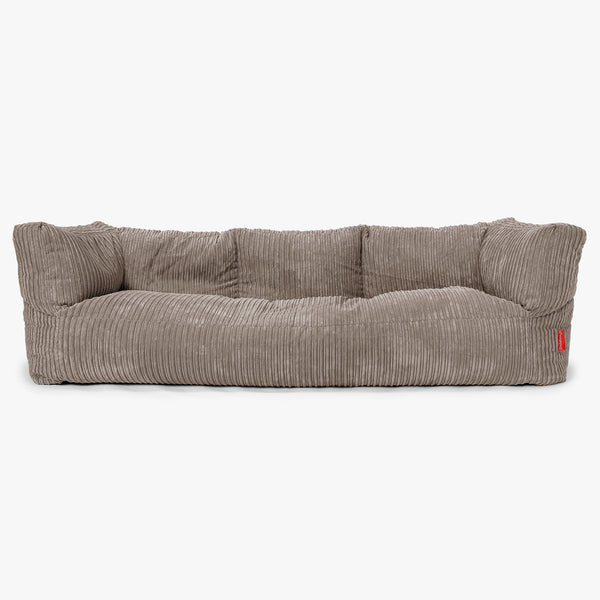 Albert 3-sits Saccosäcksoffa - Klassisk Manchestertyg Duvgrå 01