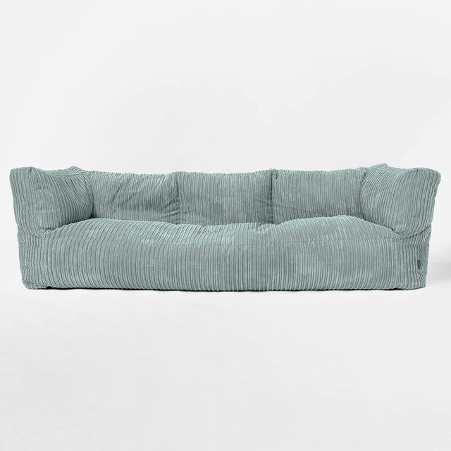 Albert 3-sits Saccosäcksoffa - Klassisk Manchestertyg Mintgrön 01