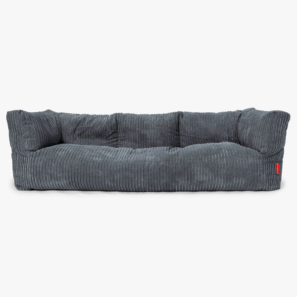 Albert 3-sits Saccosäcksoffa - Klassisk Manchestertyg Skiffergrå 01