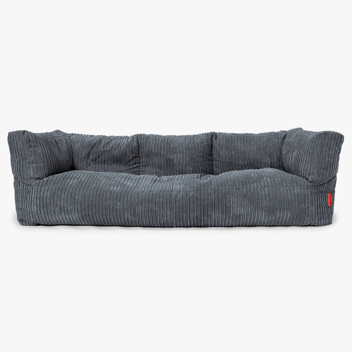 Albert 3-sits Saccosäcksoffa - Klassisk Manchestertyg Skiffergrå 01