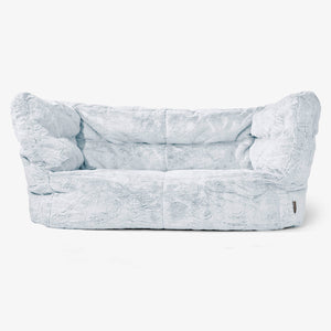 Albert 2-sits Saccosäcksoffa 2.0 - Fuskkaninpäls Gammelblå