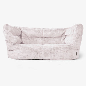 Albert 2-sits Saccosäcksoffa 2.0 - Fuskkaninpäls Gammelrosa