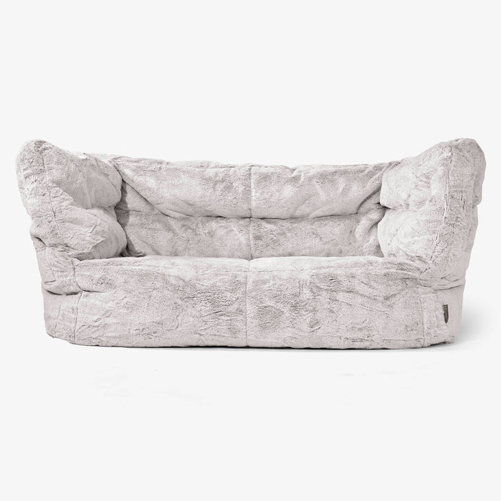 Albert 2-sits Saccosäcksoffa 2.0 - Fuskkaninpäls Ljusgrå 01