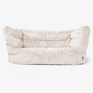 Albert 2-sits Saccosäcksoffa 2.0 - Fuskkaninpäls Vit