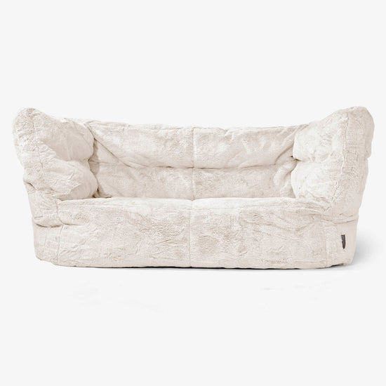 Albert 2-sits Saccosäcksoffa 2.0 - Fuskkaninpäls Vit 01
