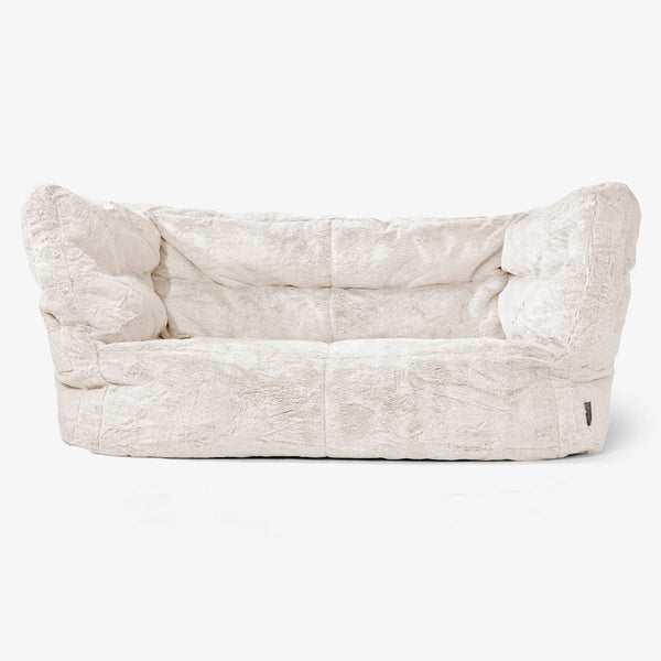 Albert 2-sits Saccosäcksoffa 2.0 - Fuskkaninpäls Vit 01