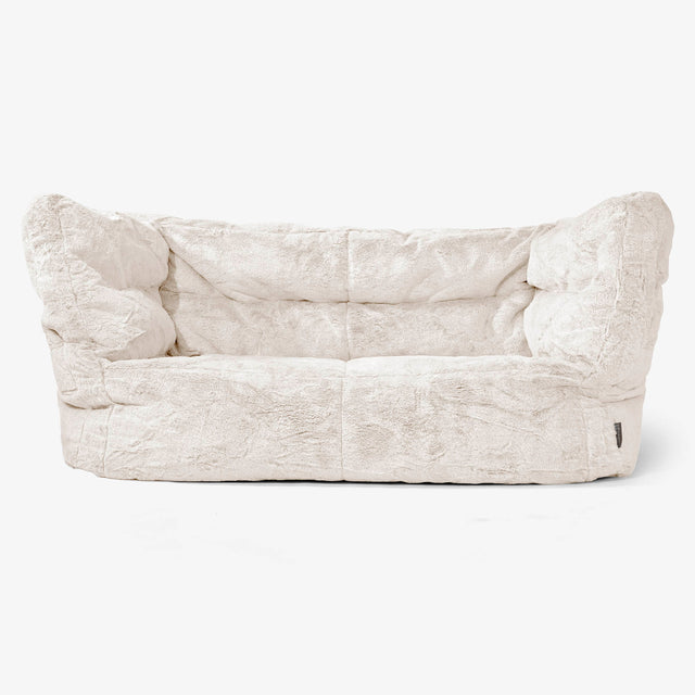 Albert 2-sits Saccosäcksoffa 2.0 - Fuskkaninpäls Vit 01
