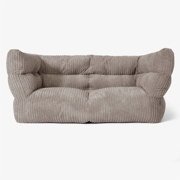 Albert 2-sits Saccosäcksoffa 2.0 - Klassisk Manchestertyg Duvgrå 01