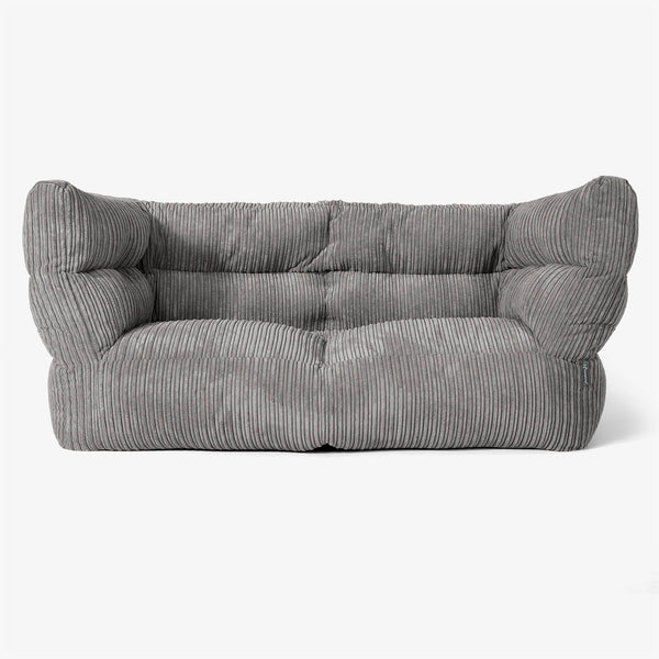 Albert 2-sits Saccosäcksoffa 2.0 - Klassisk Manchestertyg Grafitgrå