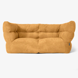 Albert 2-sits Saccosäcksoffa 2.0 - Klassisk Manchestertyg Gyllene Honung