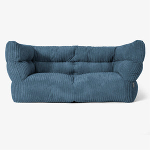 Albert 2-sits Saccosäcksoffa 2.0 - Klassisk Manchestertyg Marinblå