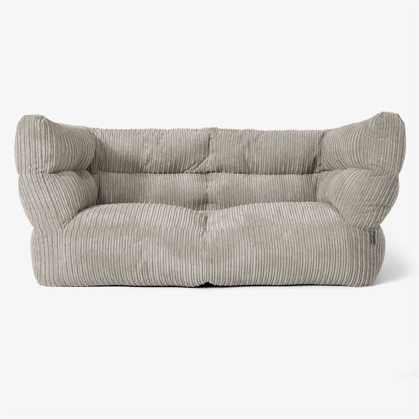 Albert 2-sits Saccosäcksoffa 2.0 - Klassisk Manchestertyg Minkbrun 01