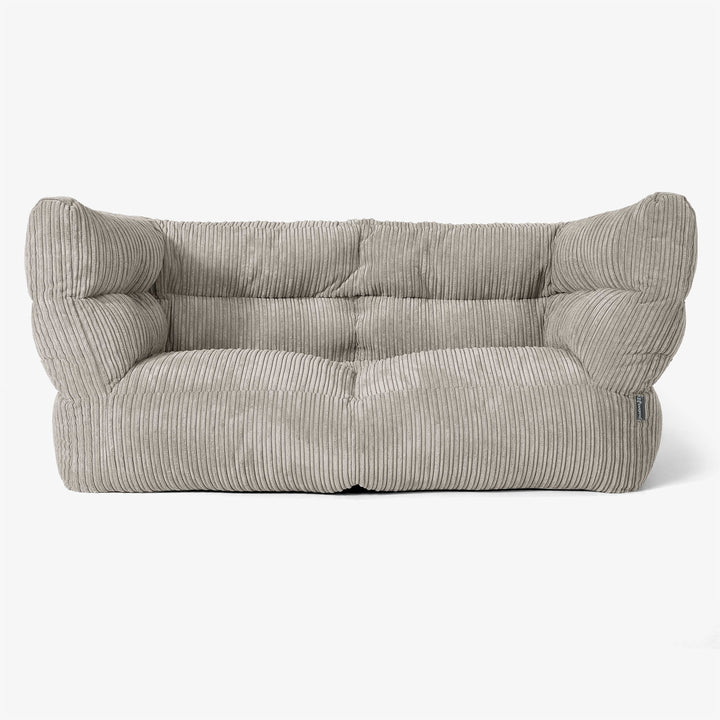 Albert 2-sits Saccosäcksoffa 2.0 - Klassisk Manchestertyg Minkbrun 01