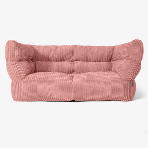 Albert 2-sits Saccosäcksoffa 2.0 - Klassisk Manchestertyg Persika