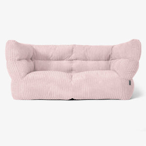 Albert 2-sits Saccosäcksoffa 2.0 - Klassisk Manchestertyg Rosa