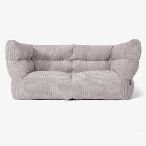 Albert 2-sits Saccosäcksoffa 2.0 - Klassisk Manchestertyg Silvergrå