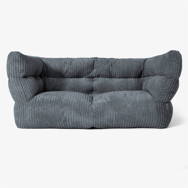 Albert 2-sits Saccosäcksoffa 2.0 - Klassisk Manchestertyg Skiffergrå