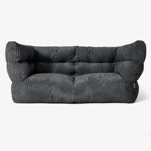 Albert 2-sits Saccosäcksoffa 2.0 - Klassisk Manchestertyg Svart