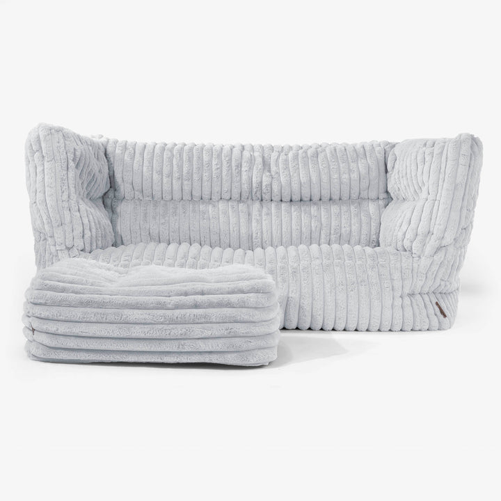 Albert 2-sits Saccosäcksoffa 2.0 - Ultraplyschmanchestertyg Ankäggsblå 02