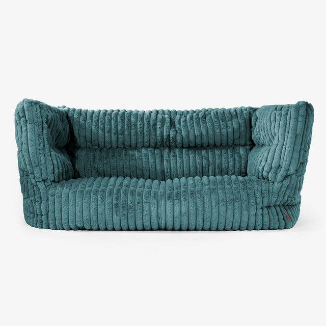 Albert 2-sits Saccosäcksoffa 2.0 - Ultraplyschmanchestertyg Teal 01