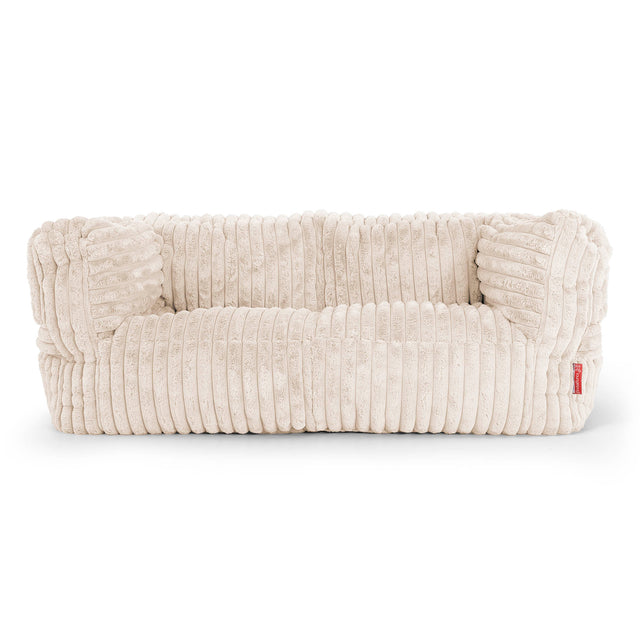 Albert 2-sits Saccosäcksoffa - Ultraplyschmanchestertyg Gräddvit 01
