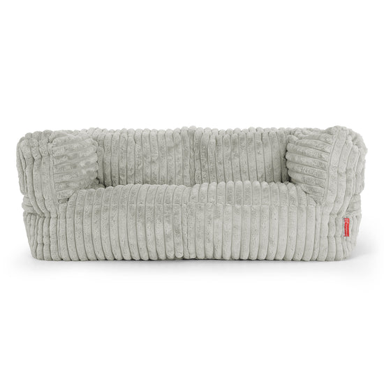 Albert 2-sits Saccosäcksoffa - Ultraplyschmanchestertyg Salviagrön 01