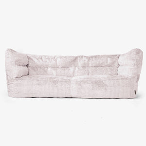 Albert 3-sits Saccosäcksoffa 2.0 - Fuskkaninpäls Gammelrosa