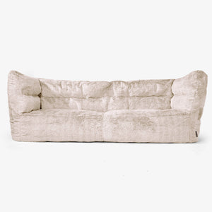 Albert 3-sits Saccosäcksoffa 2.0 - Fuskkaninpäls Gyllenbrun