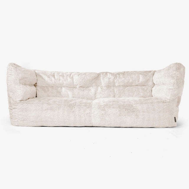 Albert 3-sits Saccosäcksoffa 2.0 - Fuskkaninpäls Vit 01