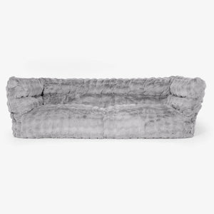 Albert 3-sits Saccosäcksoffa 2.0 - Fuskpäls Bubble Grå