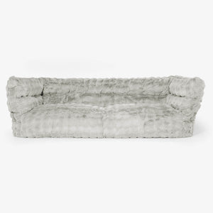 Albert 3-sits Saccosäcksoffa 2.0 - Fuskpäls Bubble Salviagrön