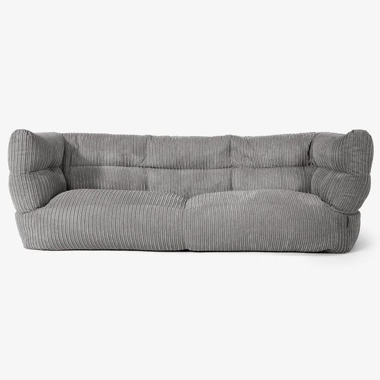 Albert 3-sits Saccosäcksoffa 2.0 - Klassisk Manchestertyg Grafitgrå 01