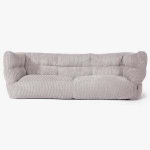 Albert 3-sits Saccosäcksoffa 2.0 - Klassisk Manchestertyg Silvergrå