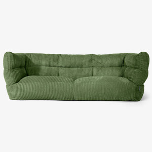 Albert 3-sits Saccosäcksoffa 2.0 - Klassisk Manchestertyg Skogsgrön