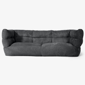 Albert 3-sits Saccosäcksoffa 2.0 - Klassisk Manchestertyg Svart