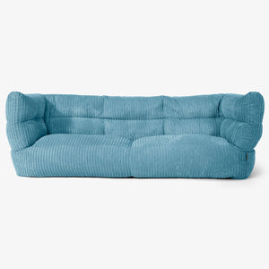 Albert 3-sits Saccosäcksoffa 2.0 - Klassisk Manchestertyg Turkos
