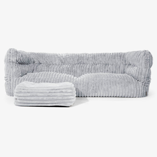 Albert 3-sits Saccosäcksoffa 2.0 - Ultraplyschmanchestertyg Ankäggsblå 02