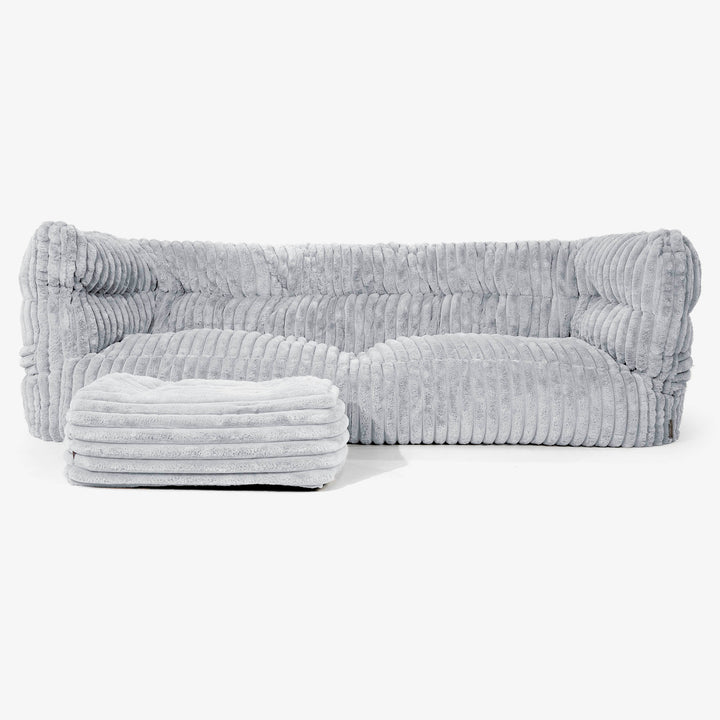 Albert 3-sits Saccosäcksoffa 2.0 - Ultraplyschmanchestertyg Ankäggsblå 02