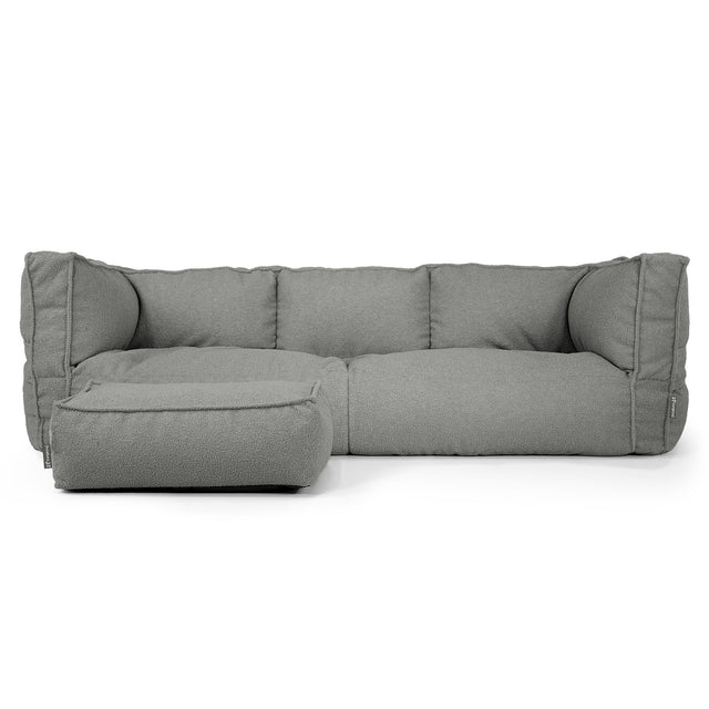 Albert 3-sits Saccosäcksoffa - Boucle Grå