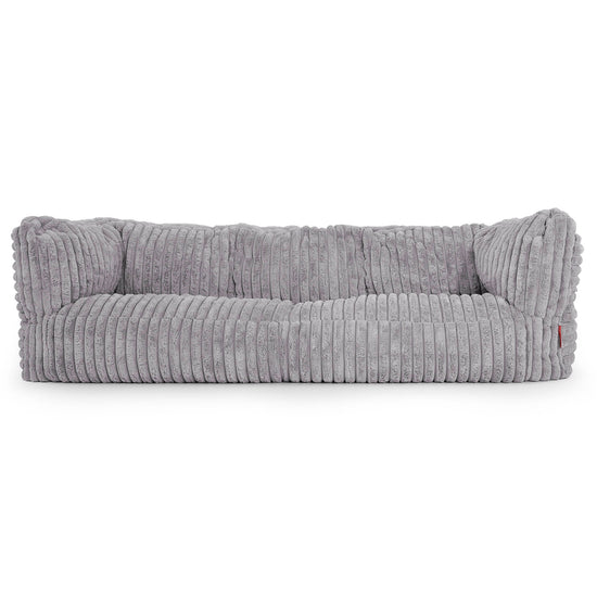 Albert 3-sits Saccosäcksoffa - Ultraplyschmanchestertyg Grå 01