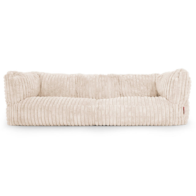 Albert 3-sits Saccosäcksoffa - Ultraplyschmanchestertyg Gräddvit 01