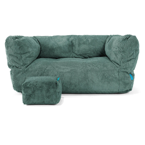 Albert Barnsoffa Saccosäck 2-6 år - Pom-pom Mossgrön 02
