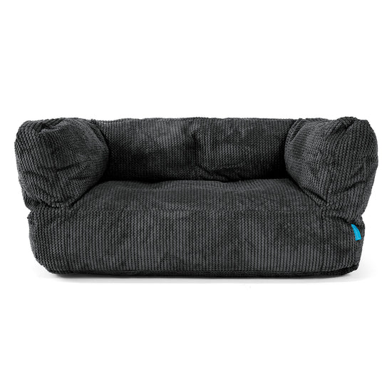 Albert Barnsoffa Saccosäck 2-6 år - Pom-pom Svart 01
