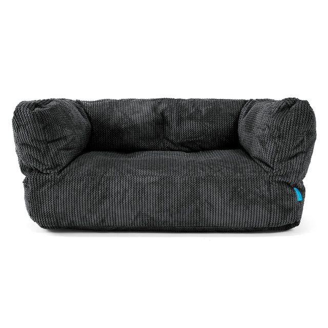 Albert Barnsoffa Saccosäck 2-6 år - Pom-pom Svart 01