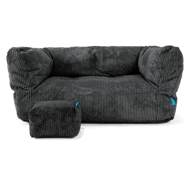 Albert Barnsoffa Saccosäck 2-6 år - Pom-pom Svart 02