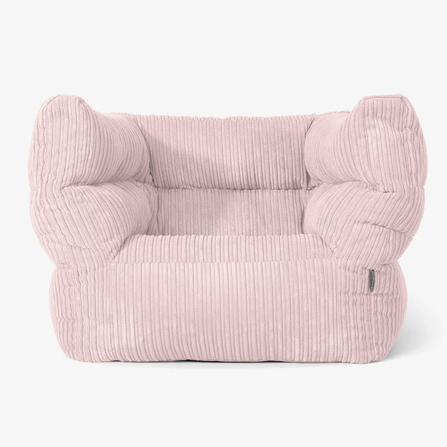 Albert Sittsäck Fåtölj 2.0 - Klassisk Manchestertyg Rosa 01